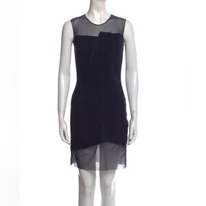 Elegant Navy Sheath Dress